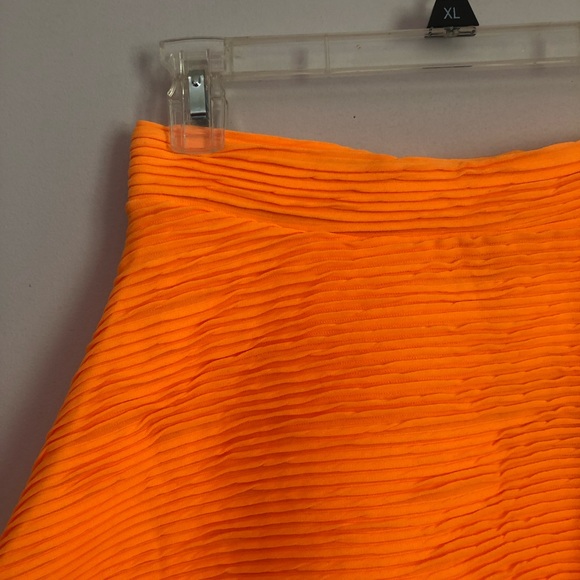 NWT Topshop neon orange mini skater skirt 6 - Picture 2 of 7